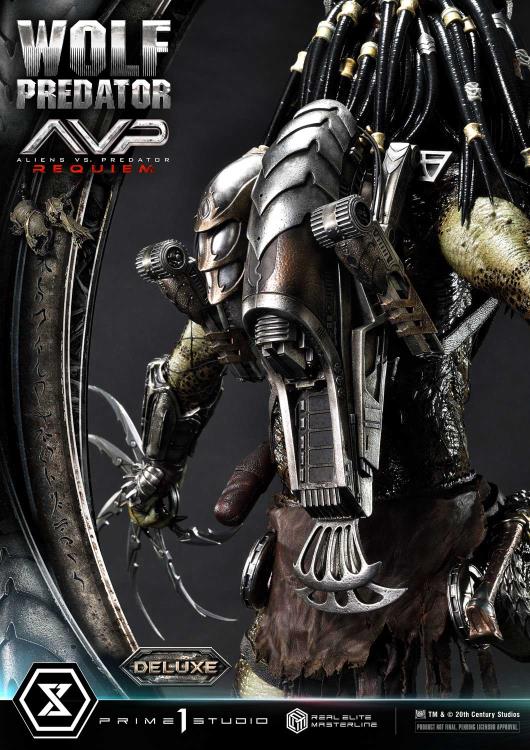 Aliens vs. Predator: Requiem Real Elite Masterline Wolf Predator (Deluxe Ver.) 1/3 Scale Limited Edition Statue (with Bonus) Gallery Image 116