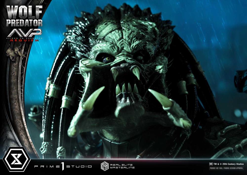Aliens vs. Predator: Requiem Real Elite Masterline Wolf Predator (Deluxe Ver.) 1/3 Scale Limited Edition Statue (with Bonus) Gallery Image 45