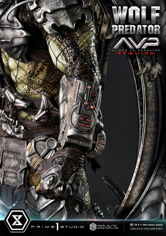 Aliens vs. Predator: Requiem Real Elite Masterline Wolf Predator (Deluxe Ver.) 1/3 Scale Limited Edition Statue (with Bonus) Gallery Image 121
