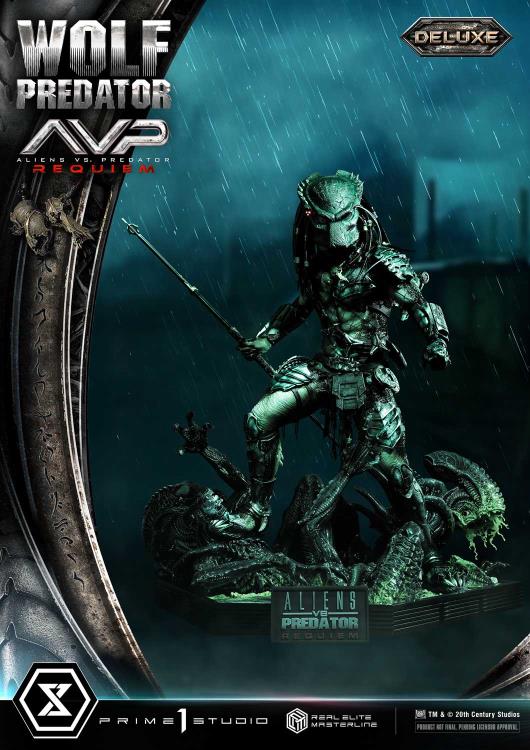 Aliens vs. Predator: Requiem Real Elite Masterline Wolf Predator (Deluxe Ver.) 1/3 Scale Limited Edition Statue (with Bonus) Gallery Image 47