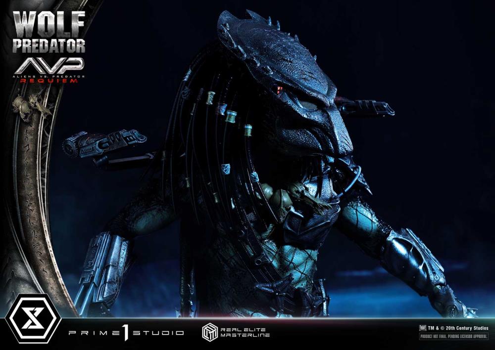 Aliens vs. Predator: Requiem Real Elite Masterline Wolf Predator (Deluxe Ver.) 1/3 Scale Limited Edition Statue (with Bonus) Gallery Image 73