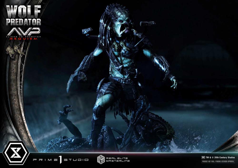 Aliens vs. Predator: Requiem Real Elite Masterline Wolf Predator (Deluxe Ver.) 1/3 Scale Limited Edition Statue (with Bonus) Gallery Image 68
