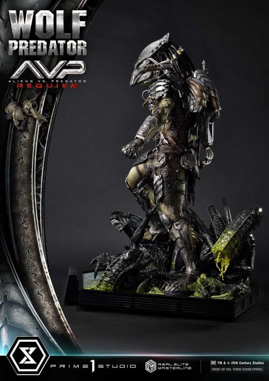 Aliens vs. Predator: Requiem Real Elite Masterline Wolf Predator (Deluxe Ver.) 1/3 Scale Limited Edition Statue (with Bonus) Gallery Image 87
