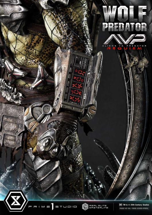 Aliens vs. Predator: Requiem Real Elite Masterline Wolf Predator (Deluxe Ver.) 1/3 Scale Limited Edition Statue (with Bonus) Gallery Image 123