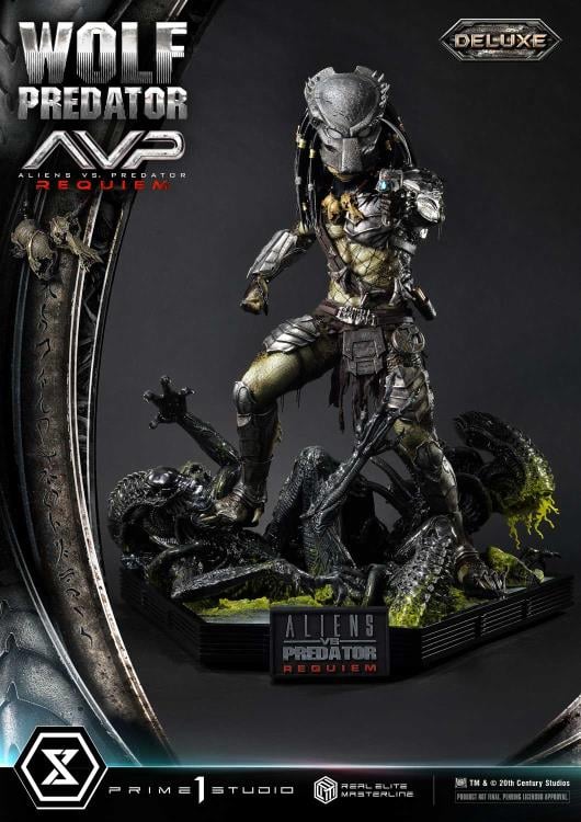 Aliens vs. Predator: Requiem Real Elite Masterline Wolf Predator (Deluxe Ver.) 1/3 Scale Limited Edition Statue (with Bonus) Gallery Image 88