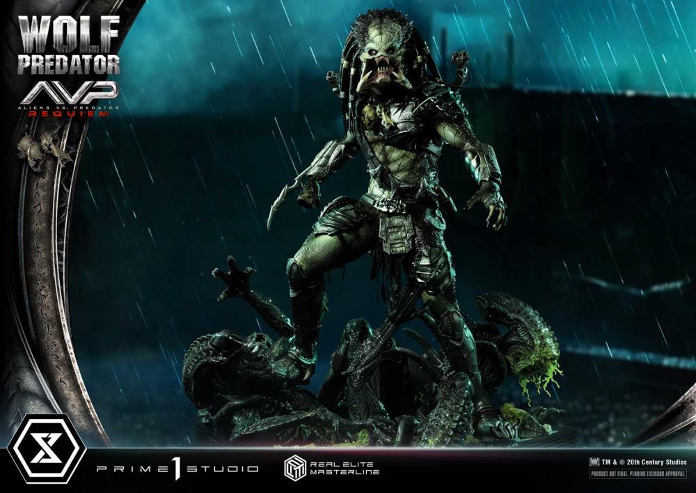 Aliens vs. Predator: Requiem Real Elite Masterline Wolf Predator (Deluxe Ver.) 1/3 Scale Limited Edition Statue (with Bonus) Gallery Image 20