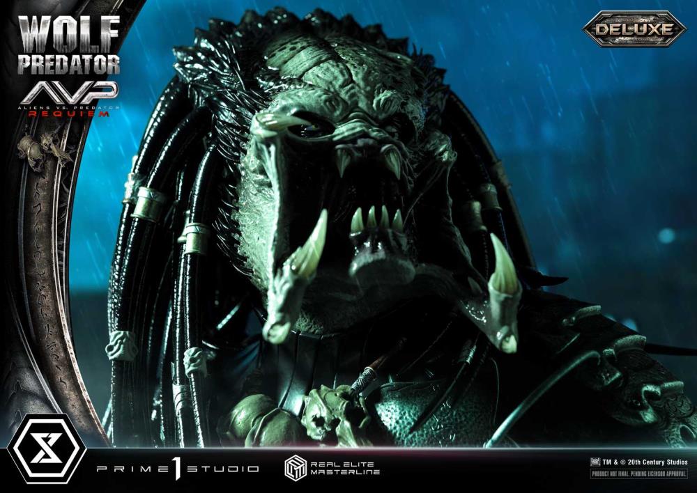 Aliens vs. Predator: Requiem Real Elite Masterline Wolf Predator (Deluxe Ver.) 1/3 Scale Limited Edition Statue (with Bonus) Gallery Image 40