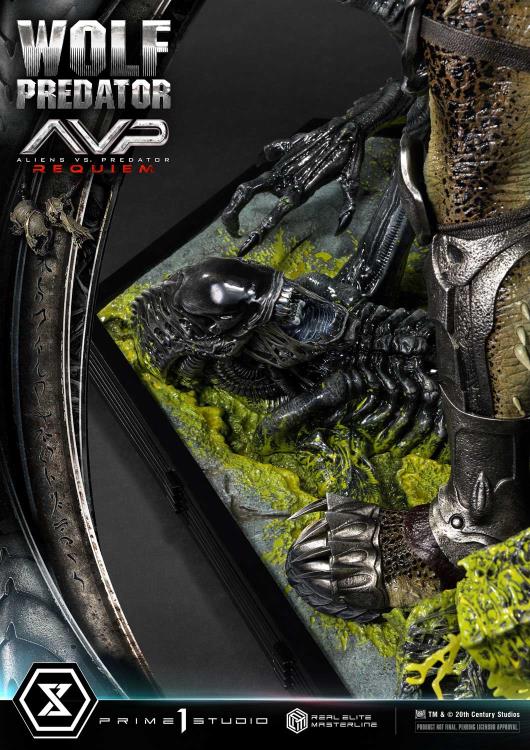 Aliens vs. Predator: Requiem Real Elite Masterline Wolf Predator (Deluxe Ver.) 1/3 Scale Limited Edition Statue (with Bonus) Gallery Image 124