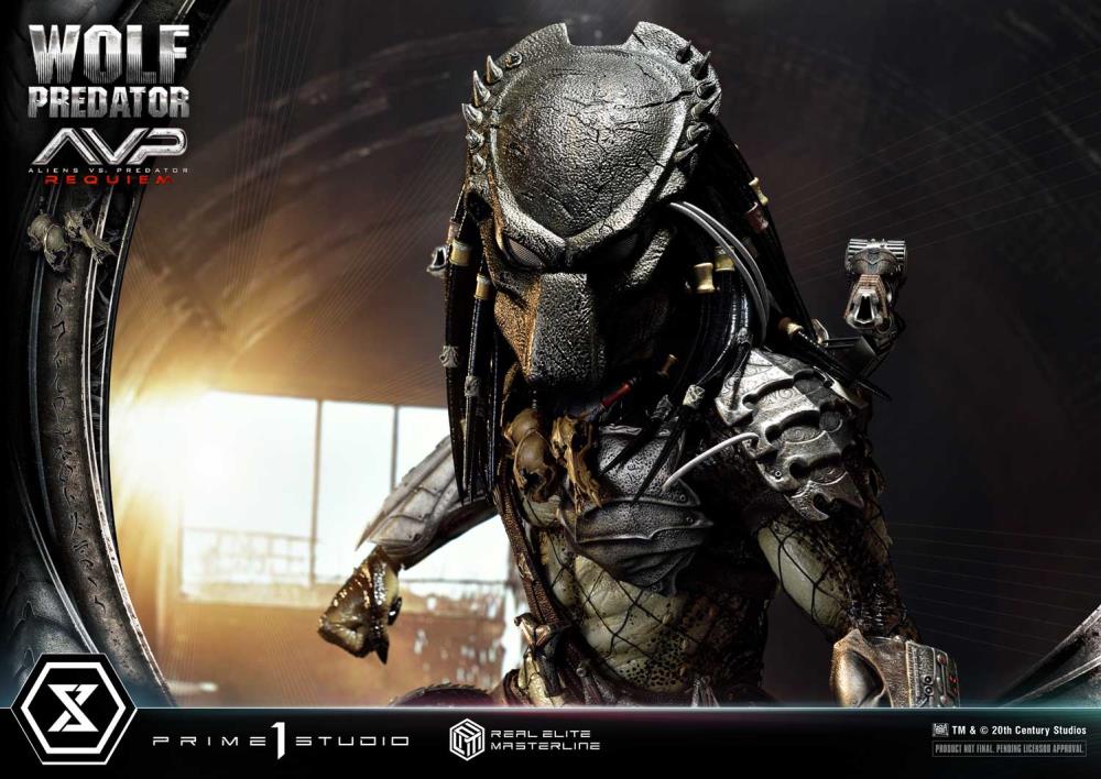 Aliens vs. Predator: Requiem Real Elite Masterline Wolf Predator (Deluxe Ver.) 1/3 Scale Limited Edition Statue (with Bonus) Gallery Image 58