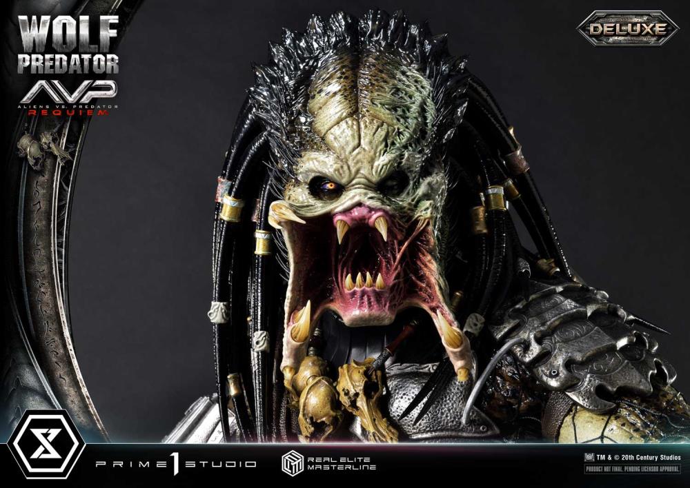 Aliens vs. Predator: Requiem Real Elite Masterline Wolf Predator (Deluxe Ver.) 1/3 Scale Limited Edition Statue (with Bonus) Gallery Image 149