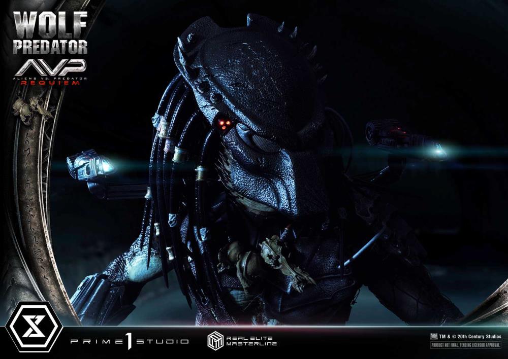 Aliens vs. Predator: Requiem Real Elite Masterline Wolf Predator (Deluxe Ver.) 1/3 Scale Limited Edition Statue (with Bonus) Gallery Image 72
