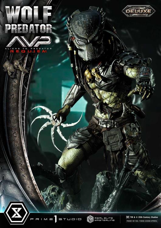 Aliens vs. Predator: Requiem Real Elite Masterline Wolf Predator (Deluxe Ver.) 1/3 Scale Limited Edition Statue (with Bonus) Gallery Image 18