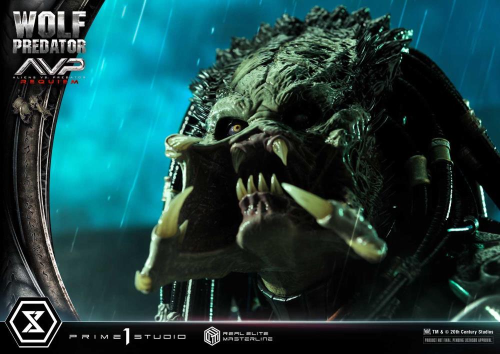 Aliens vs. Predator: Requiem Real Elite Masterline Wolf Predator (Deluxe Ver.) 1/3 Scale Limited Edition Statue (with Bonus) Gallery Image 39