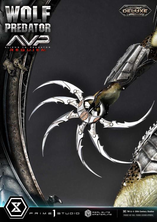 Aliens vs. Predator: Requiem Real Elite Masterline Wolf Predator (Deluxe Ver.) 1/3 Scale Limited Edition Statue (with Bonus) Gallery Image 113