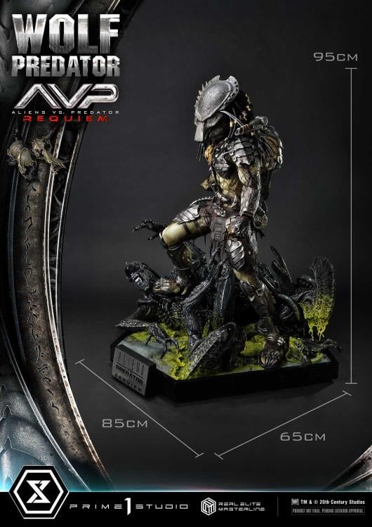 Aliens vs. Predator: Requiem Real Elite Masterline Wolf Predator (Deluxe Ver.) 1/3 Scale Limited Edition Statue (with Bonus) Gallery Image 82