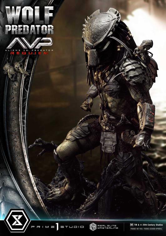 Aliens vs. Predator: Requiem Real Elite Masterline Wolf Predator (Deluxe Ver.) 1/3 Scale Limited Edition Statue (with Bonus) Gallery Image 60