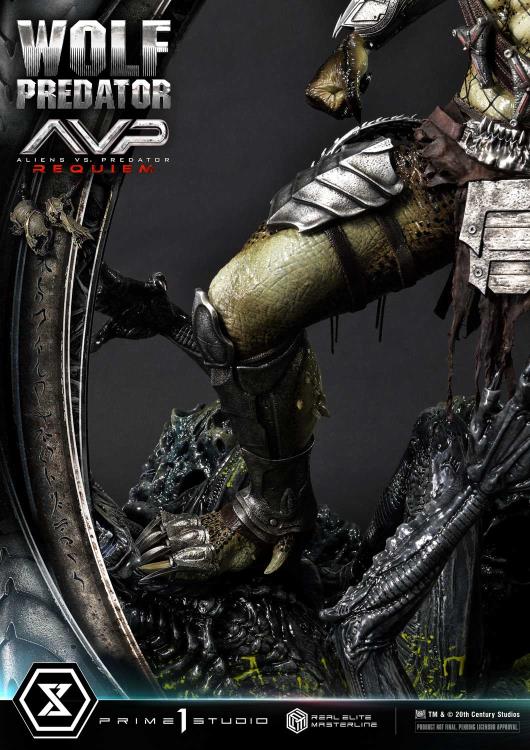 Aliens vs. Predator: Requiem Real Elite Masterline Wolf Predator (Deluxe Ver.) 1/3 Scale Limited Edition Statue (with Bonus) Gallery Image 125