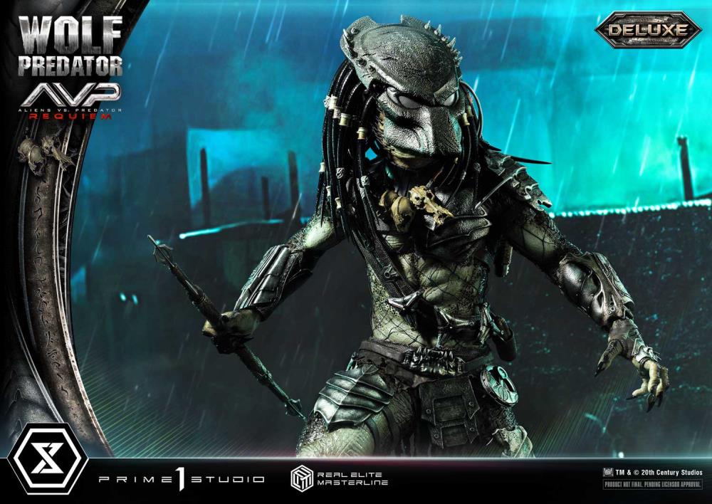 Aliens vs. Predator: Requiem Real Elite Masterline Wolf Predator (Deluxe Ver.) 1/3 Scale Limited Edition Statue (with Bonus) Gallery Image 30