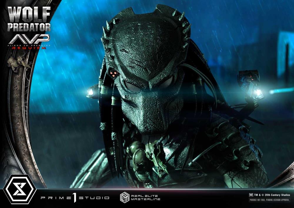 Aliens vs. Predator: Requiem Real Elite Masterline Wolf Predator (Deluxe Ver.) 1/3 Scale Limited Edition Statue (with Bonus) Gallery Image 44