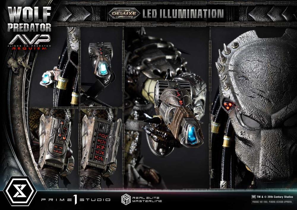 Aliens vs. Predator: Requiem Real Elite Masterline Wolf Predator (Deluxe Ver.) 1/3 Scale Limited Edition Statue (with Bonus) Gallery Image 167