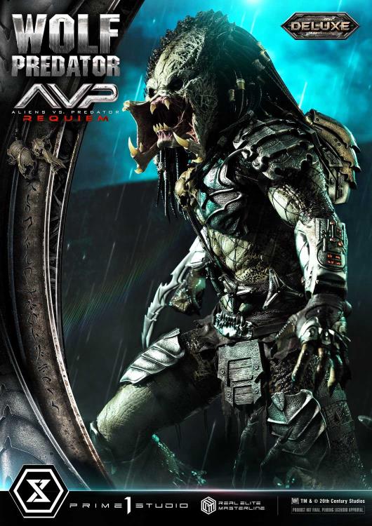 Aliens vs. Predator: Requiem Real Elite Masterline Wolf Predator (Deluxe Ver.) 1/3 Scale Limited Edition Statue (with Bonus) Gallery Image 55