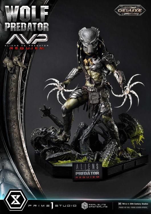 Aliens vs. Predator: Requiem Real Elite Masterline Wolf Predator (Deluxe Ver.) 1/3 Scale Limited Edition Statue (with Bonus) Gallery Image 83