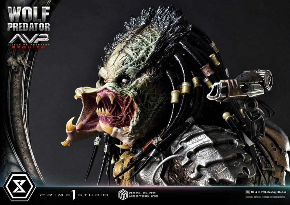 Aliens vs. Predator: Requiem Real Elite Masterline Wolf Predator (Deluxe Ver.) 1/3 Scale Limited Edition Statue (with Bonus) Gallery Image 143