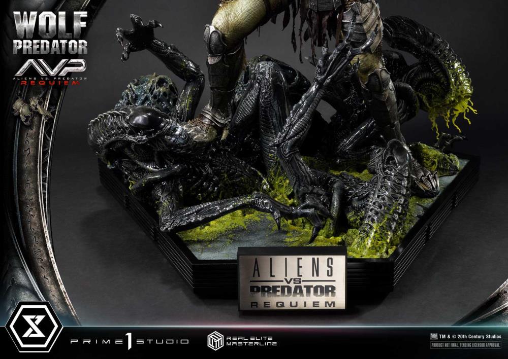 Aliens vs. Predator: Requiem Real Elite Masterline Wolf Predator (Deluxe Ver.) 1/3 Scale Limited Edition Statue (with Bonus) Gallery Image 152