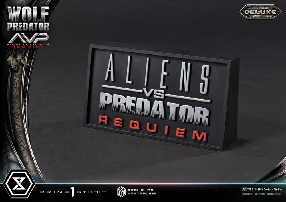 Aliens vs. Predator: Requiem Real Elite Masterline Wolf Predator (Deluxe Ver.) 1/3 Scale Limited Edition Statue (with Bonus) Gallery Image 158