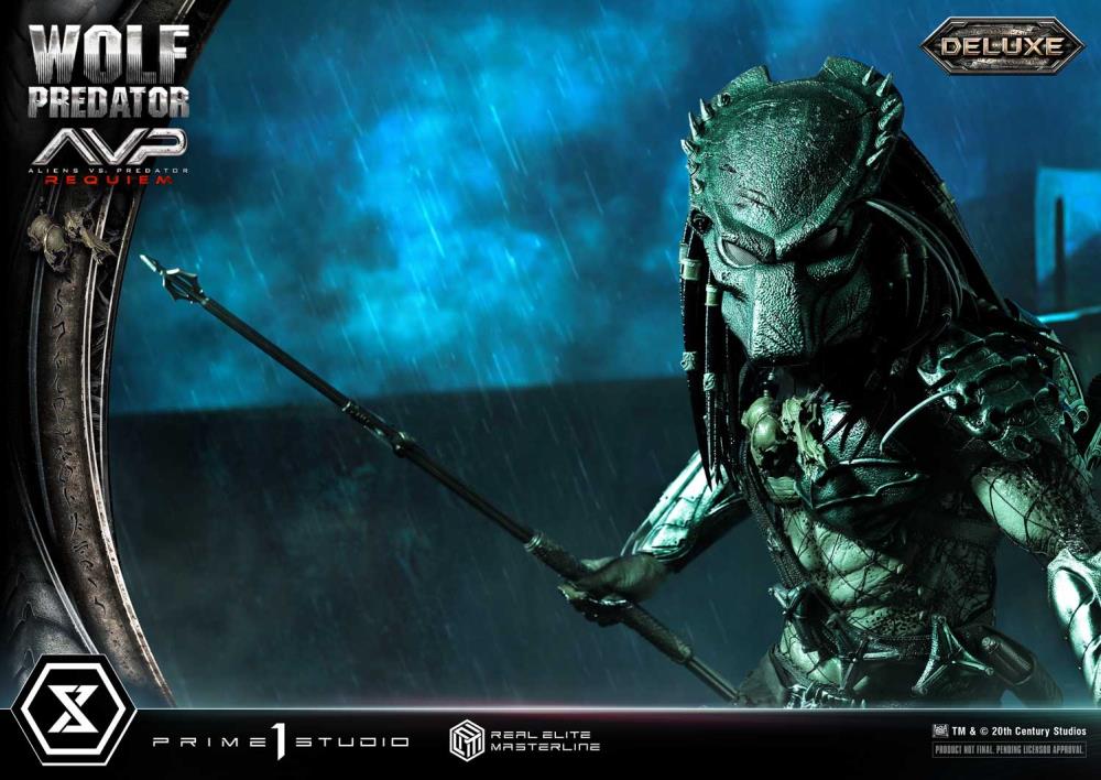 Aliens vs. Predator: Requiem Real Elite Masterline Wolf Predator (Deluxe Ver.) 1/3 Scale Limited Edition Statue (with Bonus) Gallery Image 35
