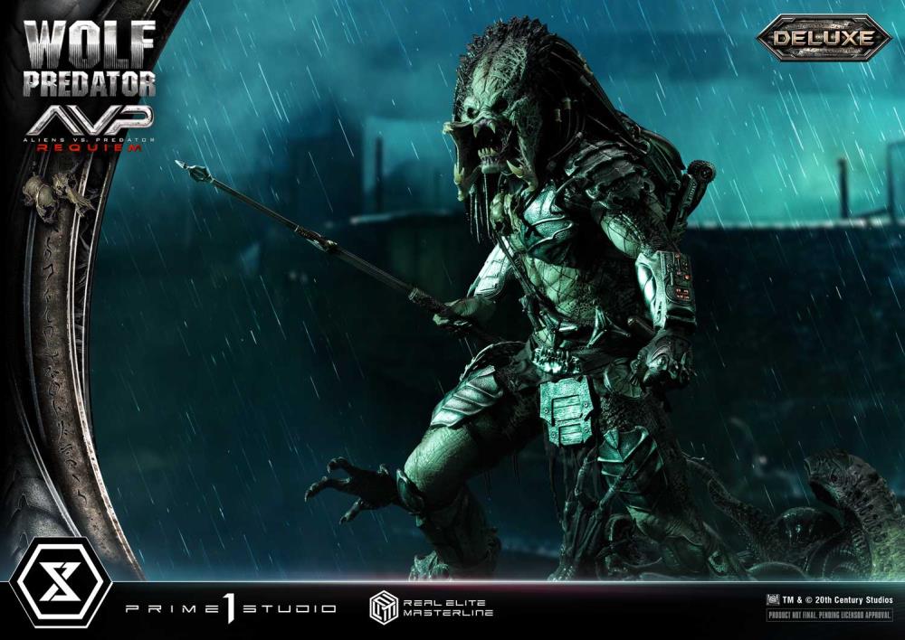 Aliens vs. Predator: Requiem Real Elite Masterline Wolf Predator (Deluxe Ver.) 1/3 Scale Limited Edition Statue (with Bonus) Gallery Image 28