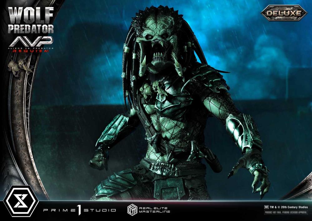 Aliens vs. Predator: Requiem Real Elite Masterline Wolf Predator (Deluxe Ver.) 1/3 Scale Limited Edition Statue (with Bonus) Gallery Image 36