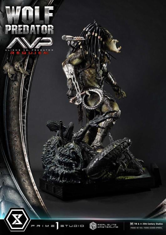 Aliens vs. Predator: Requiem Real Elite Masterline Wolf Predator (Deluxe Ver.) 1/3 Scale Limited Edition Statue (with Bonus) Gallery Image 89