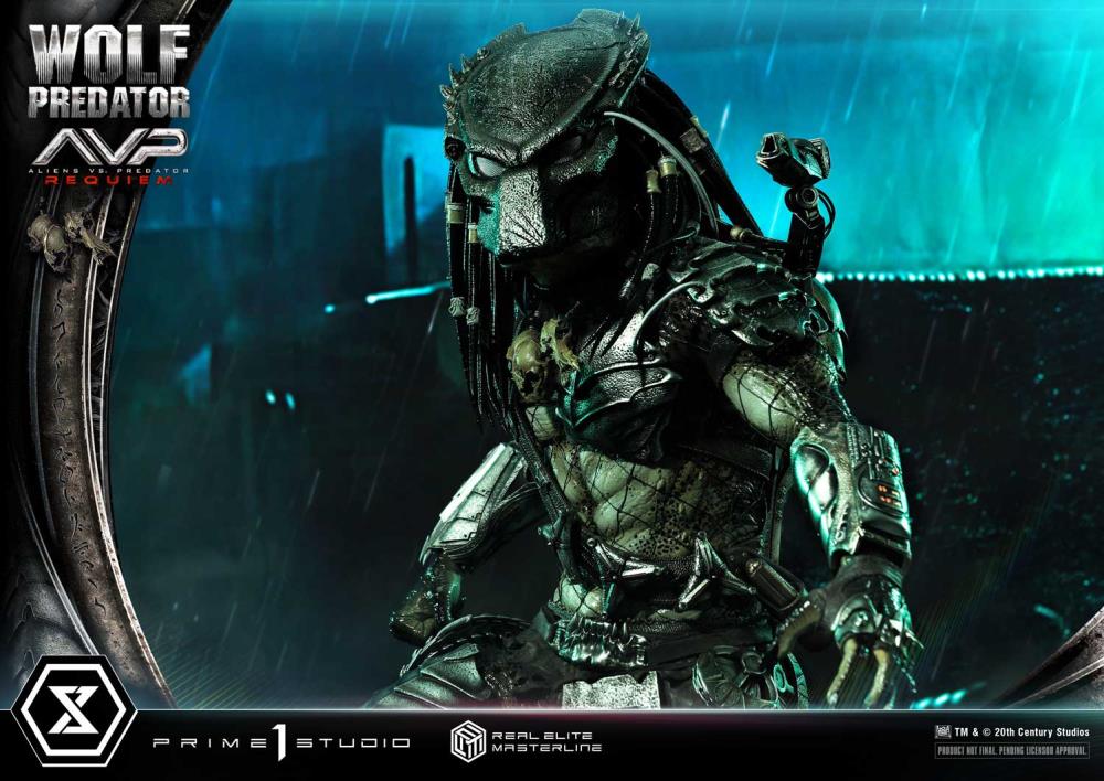 Aliens vs. Predator: Requiem Real Elite Masterline Wolf Predator (Deluxe Ver.) 1/3 Scale Limited Edition Statue (with Bonus) Gallery Image 29