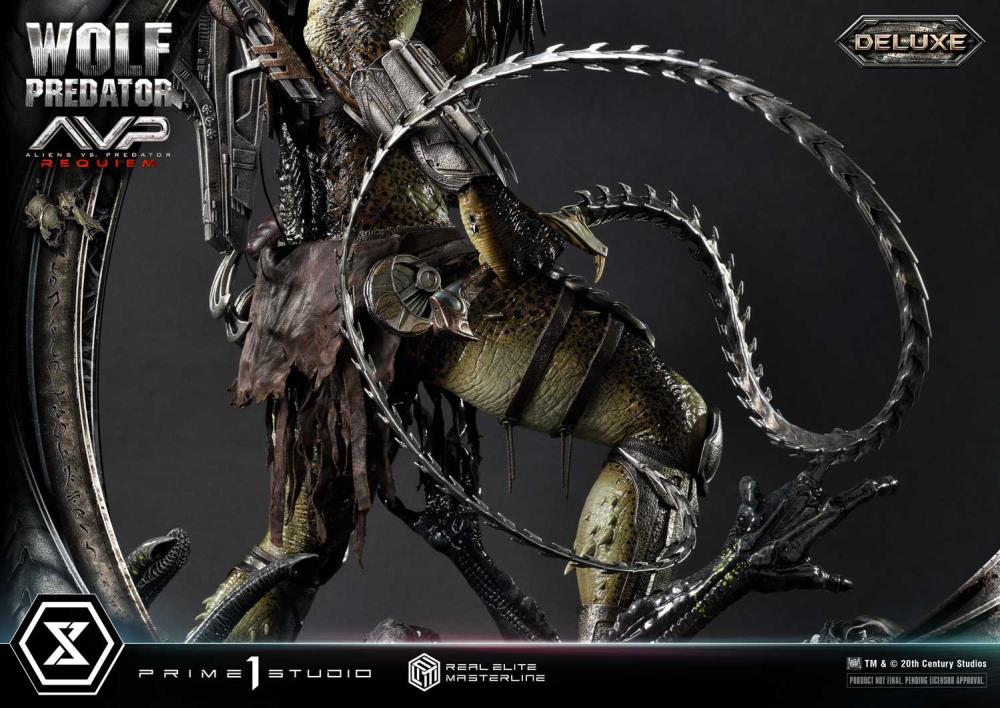 Aliens vs. Predator: Requiem Real Elite Masterline Wolf Predator (Deluxe Ver.) 1/3 Scale Limited Edition Statue (with Bonus) Gallery Image 134