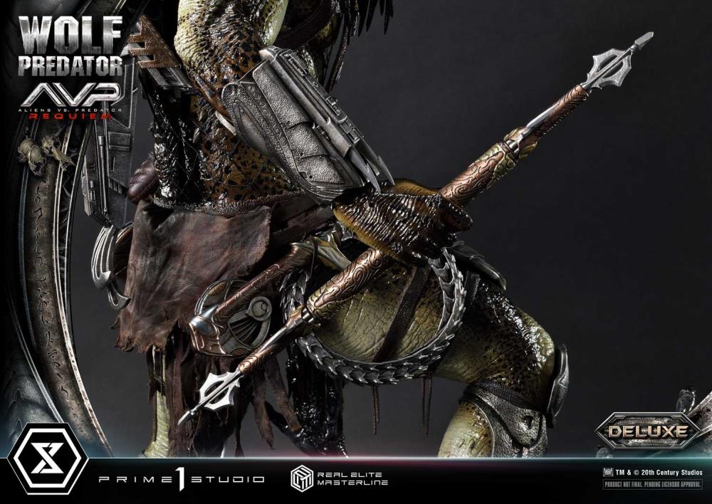 Aliens vs. Predator: Requiem Real Elite Masterline Wolf Predator (Deluxe Ver.) 1/3 Scale Limited Edition Statue (with Bonus) Gallery Image 135
