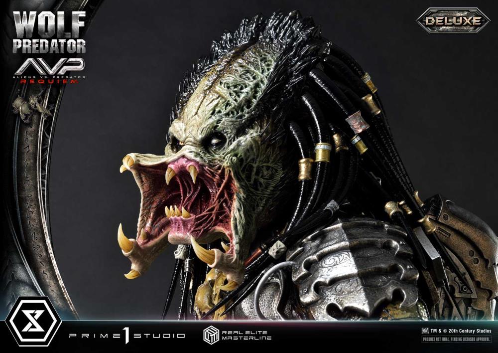 Aliens vs. Predator: Requiem Real Elite Masterline Wolf Predator (Deluxe Ver.) 1/3 Scale Limited Edition Statue (with Bonus) Gallery Image 148