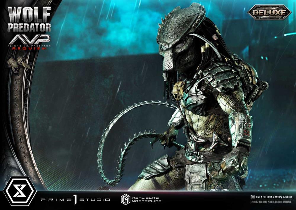 Aliens vs. Predator: Requiem Real Elite Masterline Wolf Predator (Deluxe Ver.) 1/3 Scale Limited Edition Statue (with Bonus) Gallery Image 41
