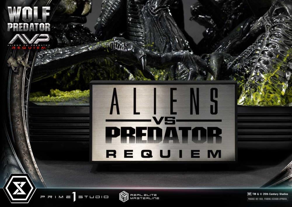 Aliens vs. Predator: Requiem Real Elite Masterline Wolf Predator (Deluxe Ver.) 1/3 Scale Limited Edition Statue (with Bonus) Gallery Image 153