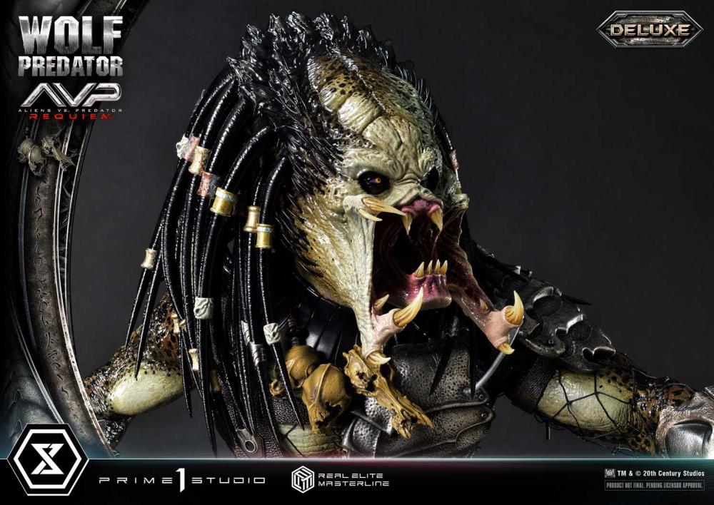 Aliens vs. Predator: Requiem Real Elite Masterline Wolf Predator (Deluxe Ver.) 1/3 Scale Limited Edition Statue (with Bonus) Gallery Image 147