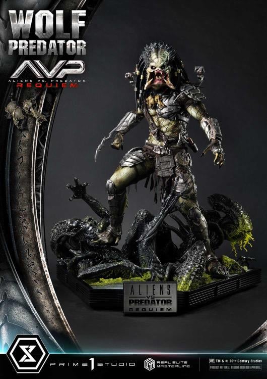 Aliens vs. Predator: Requiem Real Elite Masterline Wolf Predator (Deluxe Ver.) 1/3 Scale Limited Edition Statue (with Bonus) Gallery Image 92