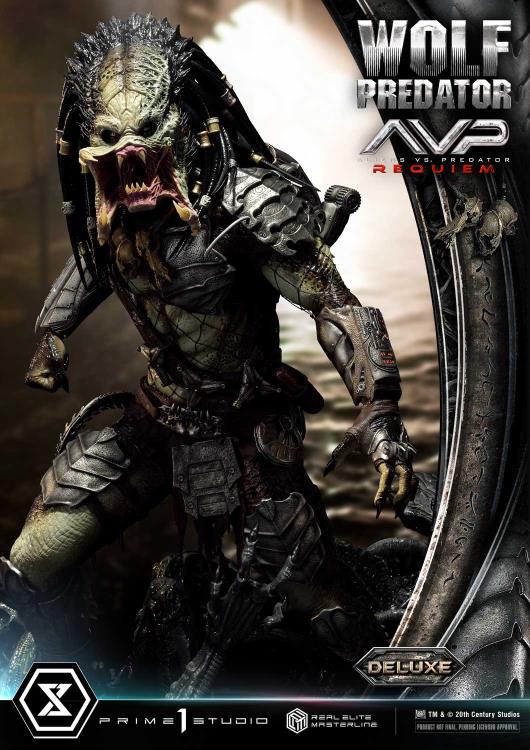 Aliens vs. Predator: Requiem Real Elite Masterline Wolf Predator (Deluxe Ver.) 1/3 Scale Limited Edition Statue (with Bonus) Gallery Image 63