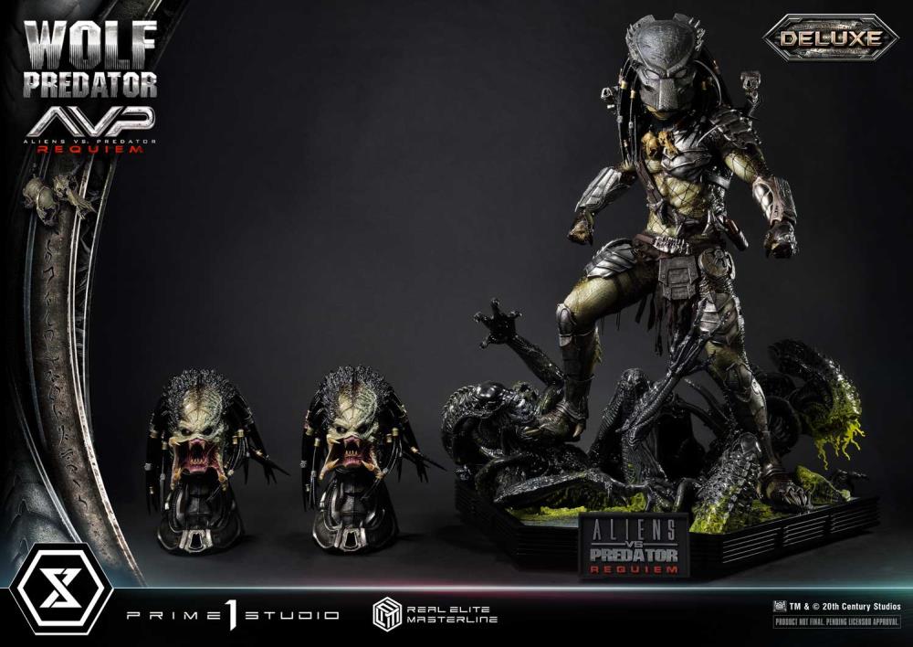 Aliens vs. Predator: Requiem Real Elite Masterline Wolf Predator (Deluxe Ver.) 1/3 Scale Limited Edition Statue (with Bonus) Gallery Image 165