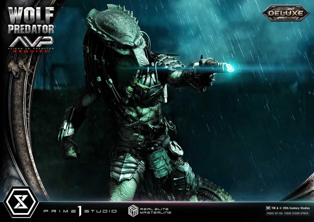 Aliens vs. Predator: Requiem Real Elite Masterline Wolf Predator (Deluxe Ver.) 1/3 Scale Limited Edition Statue (with Bonus) Gallery Image 33
