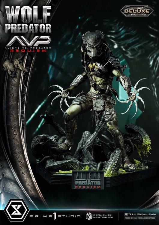 Aliens vs. Predator: Requiem Real Elite Masterline Wolf Predator (Deluxe Ver.) 1/3 Scale Limited Edition Statue (with Bonus) Gallery Image 12