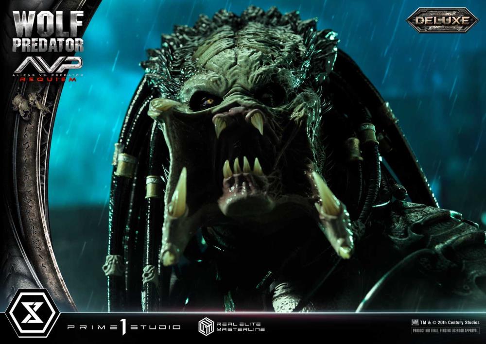 Aliens vs. Predator: Requiem Real Elite Masterline Wolf Predator (Deluxe Ver.) 1/3 Scale Limited Edition Statue (with Bonus) Gallery Image 43
