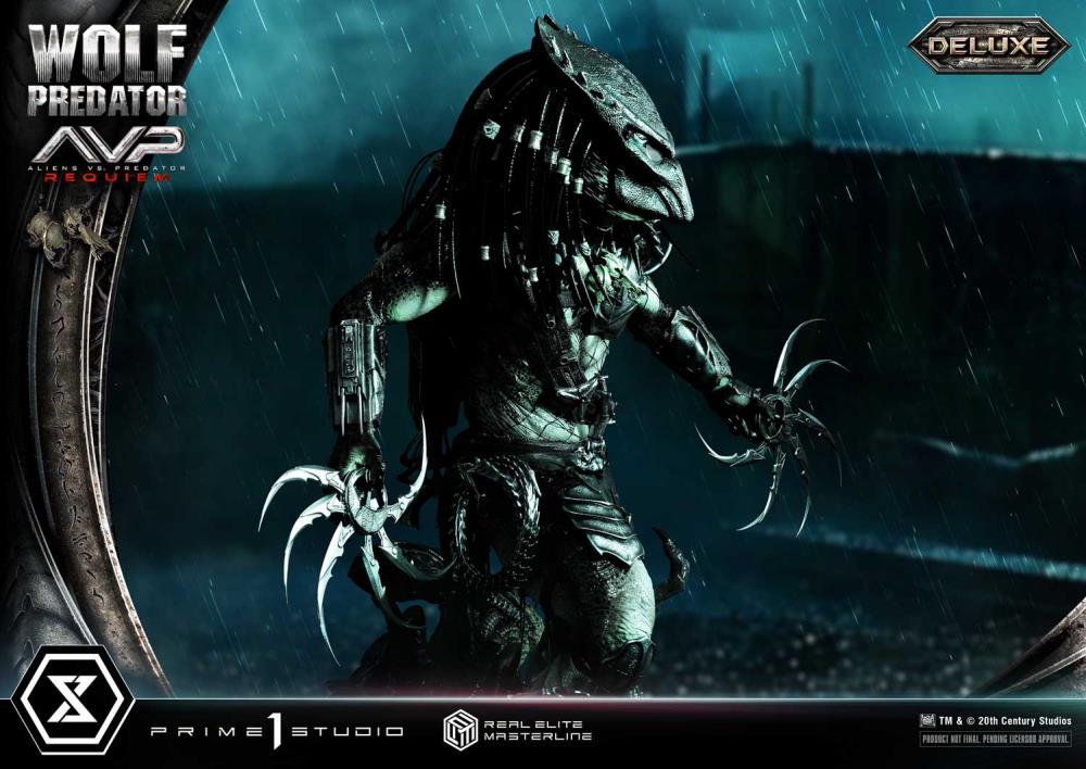 Aliens vs. Predator: Requiem Real Elite Masterline Wolf Predator (Deluxe Ver.) 1/3 Scale Limited Edition Statue (with Bonus) Gallery Image 32