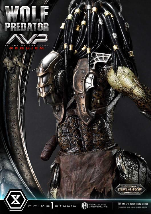 Aliens vs. Predator: Requiem Real Elite Masterline Wolf Predator (Deluxe Ver.) 1/3 Scale Limited Edition Statue (with Bonus) Gallery Image 117