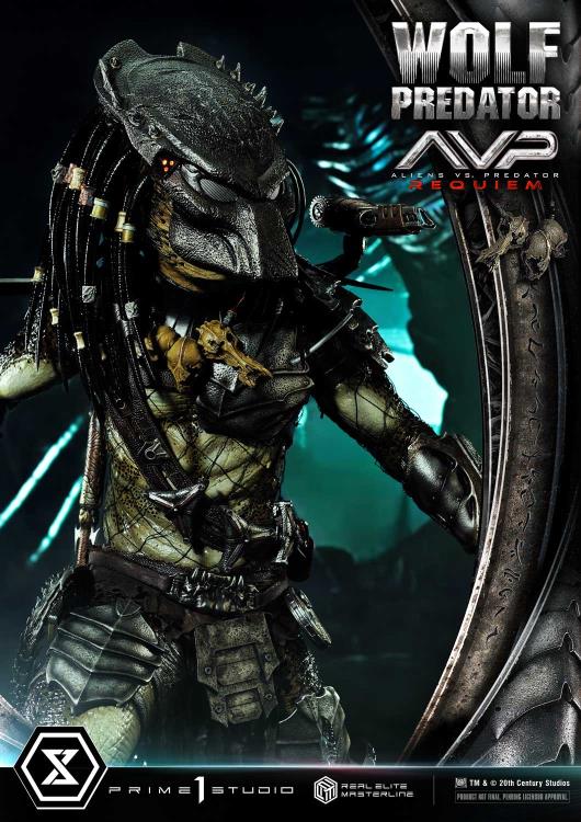 Aliens vs. Predator: Requiem Real Elite Masterline Wolf Predator (Deluxe Ver.) 1/3 Scale Limited Edition Statue (with Bonus) Gallery Image 17