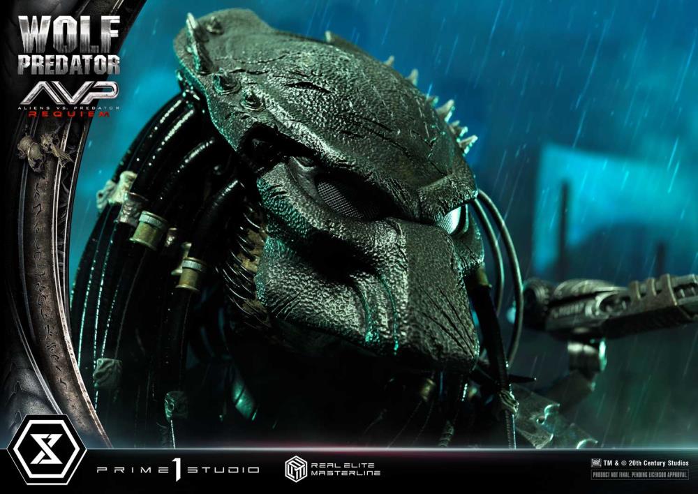 Aliens vs. Predator: Requiem Real Elite Masterline Wolf Predator (Deluxe Ver.) 1/3 Scale Limited Edition Statue (with Bonus) Gallery Image 38